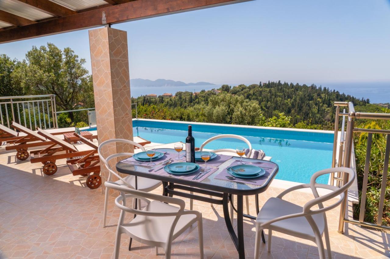 Stone Villa Eriphyle ,Private Witn Sunset View فيسكاردو المظهر الخارجي الصورة