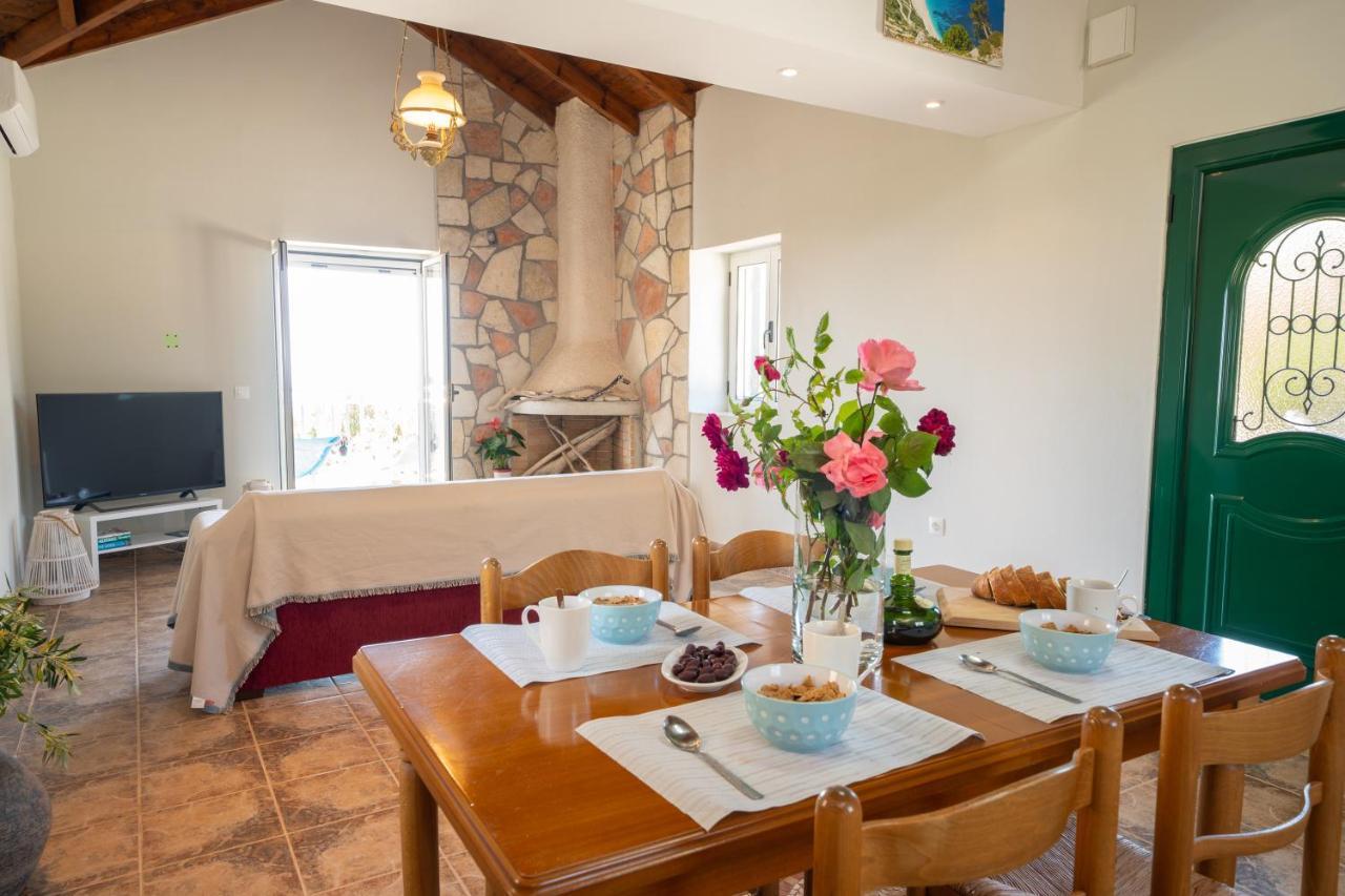 Stone Villa Eriphyle ,Private Witn Sunset View فيسكاردو المظهر الخارجي الصورة