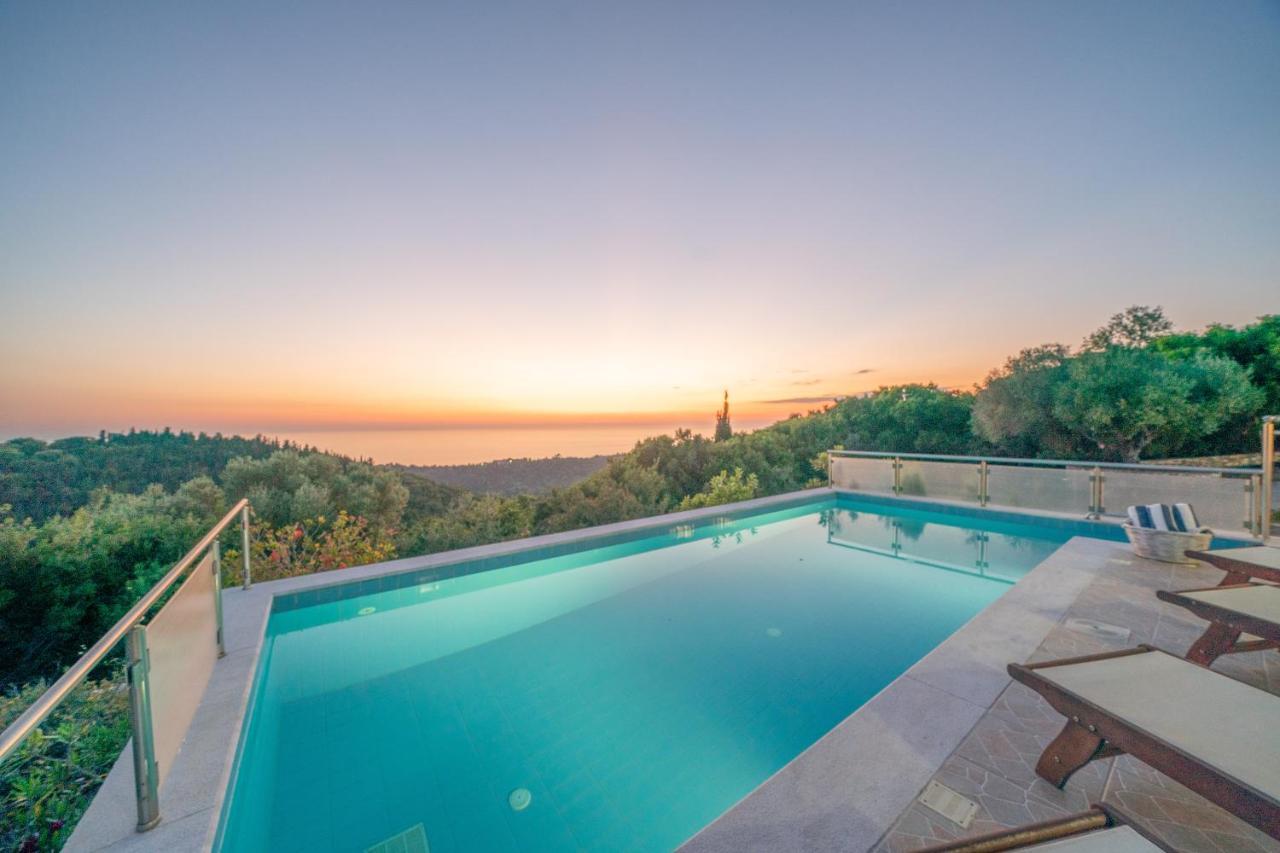 Stone Villa Eriphyle ,Private Witn Sunset View فيسكاردو المظهر الخارجي الصورة