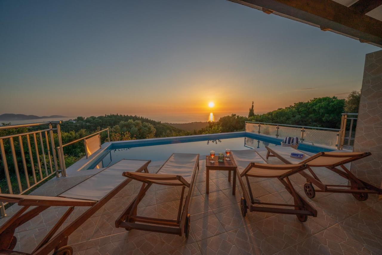 Stone Villa Eriphyle ,Private Witn Sunset View فيسكاردو المظهر الخارجي الصورة