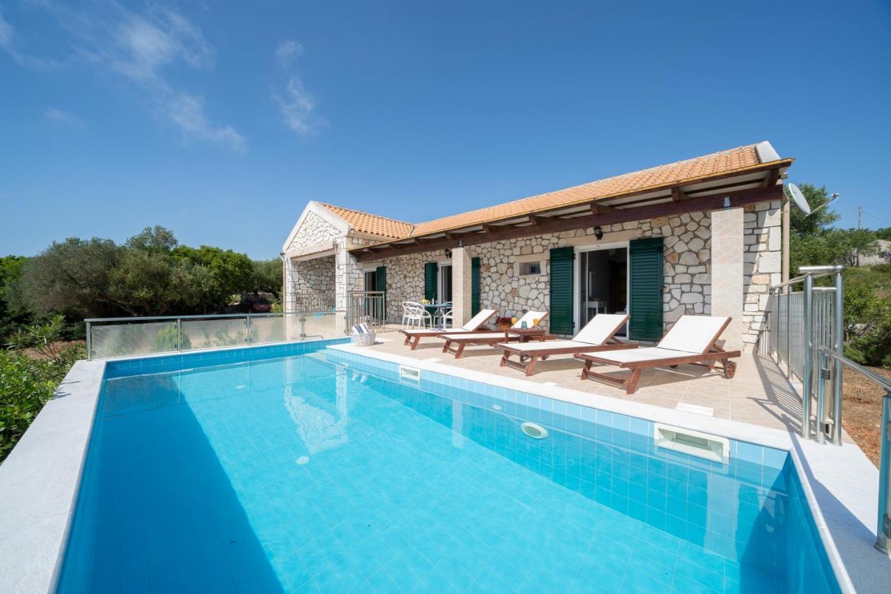 Stone Villa Eriphyle ,Private Witn Sunset View فيسكاردو المظهر الخارجي الصورة