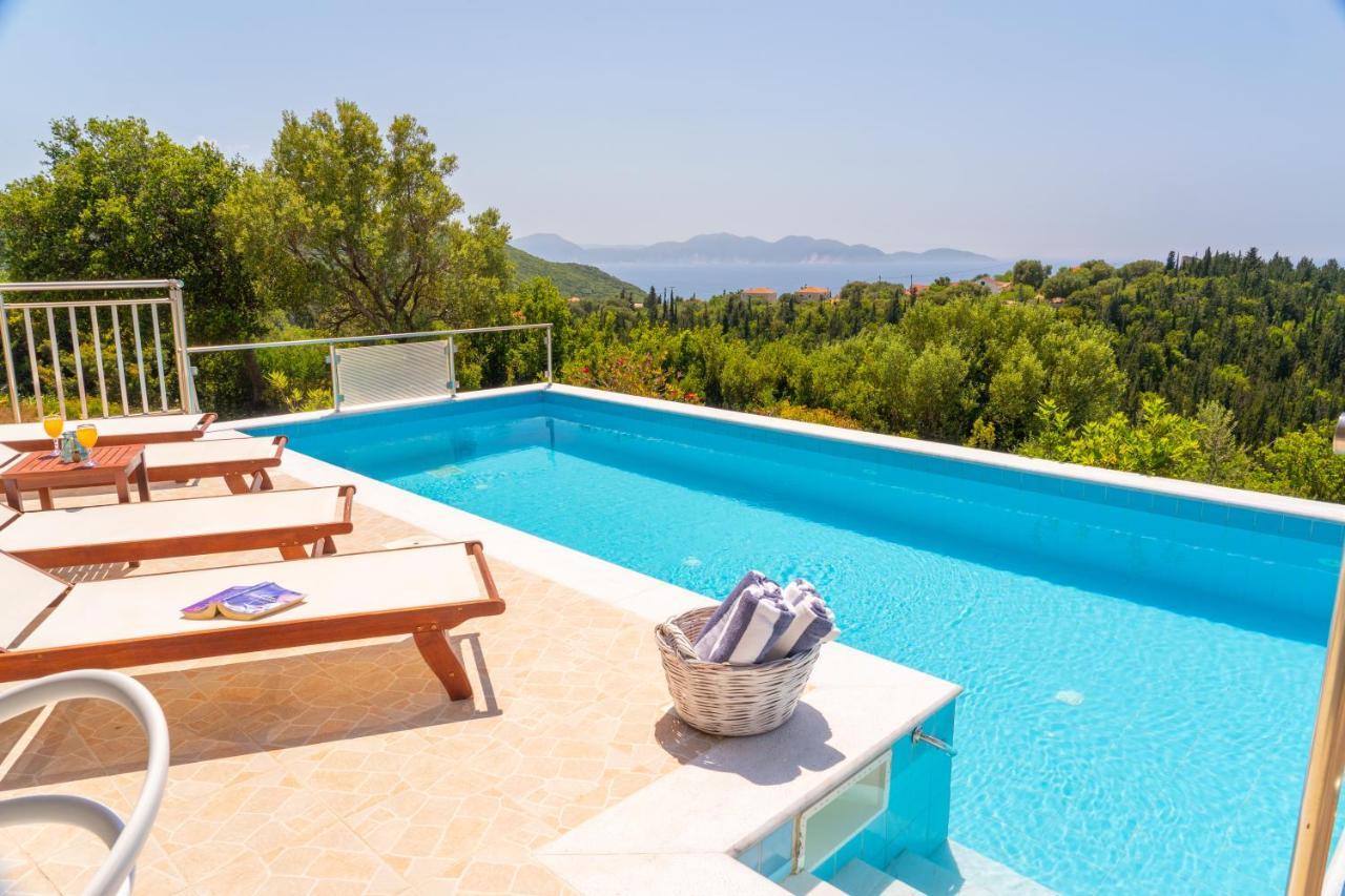 Stone Villa Eriphyle ,Private Witn Sunset View فيسكاردو المظهر الخارجي الصورة