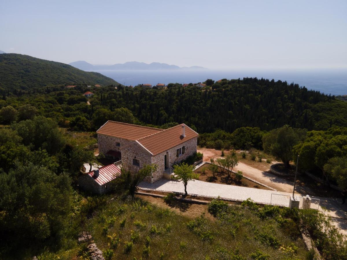 Stone Villa Eriphyle ,Private Witn Sunset View فيسكاردو المظهر الخارجي الصورة