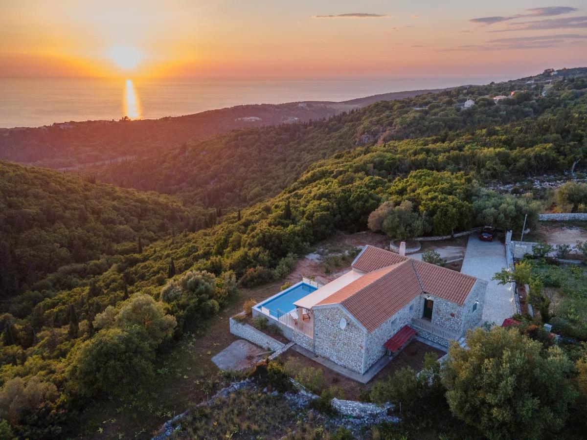 Stone Villa Eriphyle ,Private Witn Sunset View فيسكاردو المظهر الخارجي الصورة